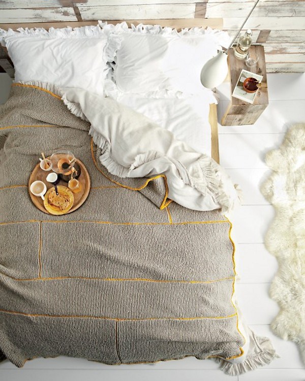DIY: Manta tejida para dormir con estilo